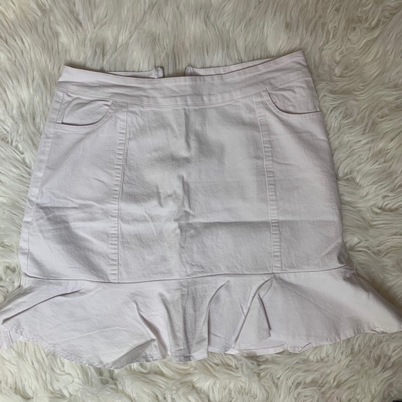 White mermaid denim skirt - Picture 3 of 5